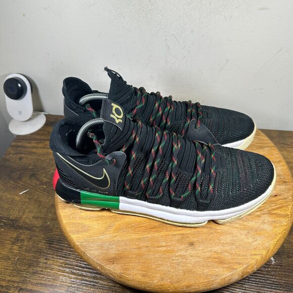 Nike Zoom KD 10 BHM Black History Black Month Shoe Men's Size 11 897817-003 - Picture 1 of 9